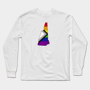 Progress pride flag - New Hampshire Long Sleeve T-Shirt